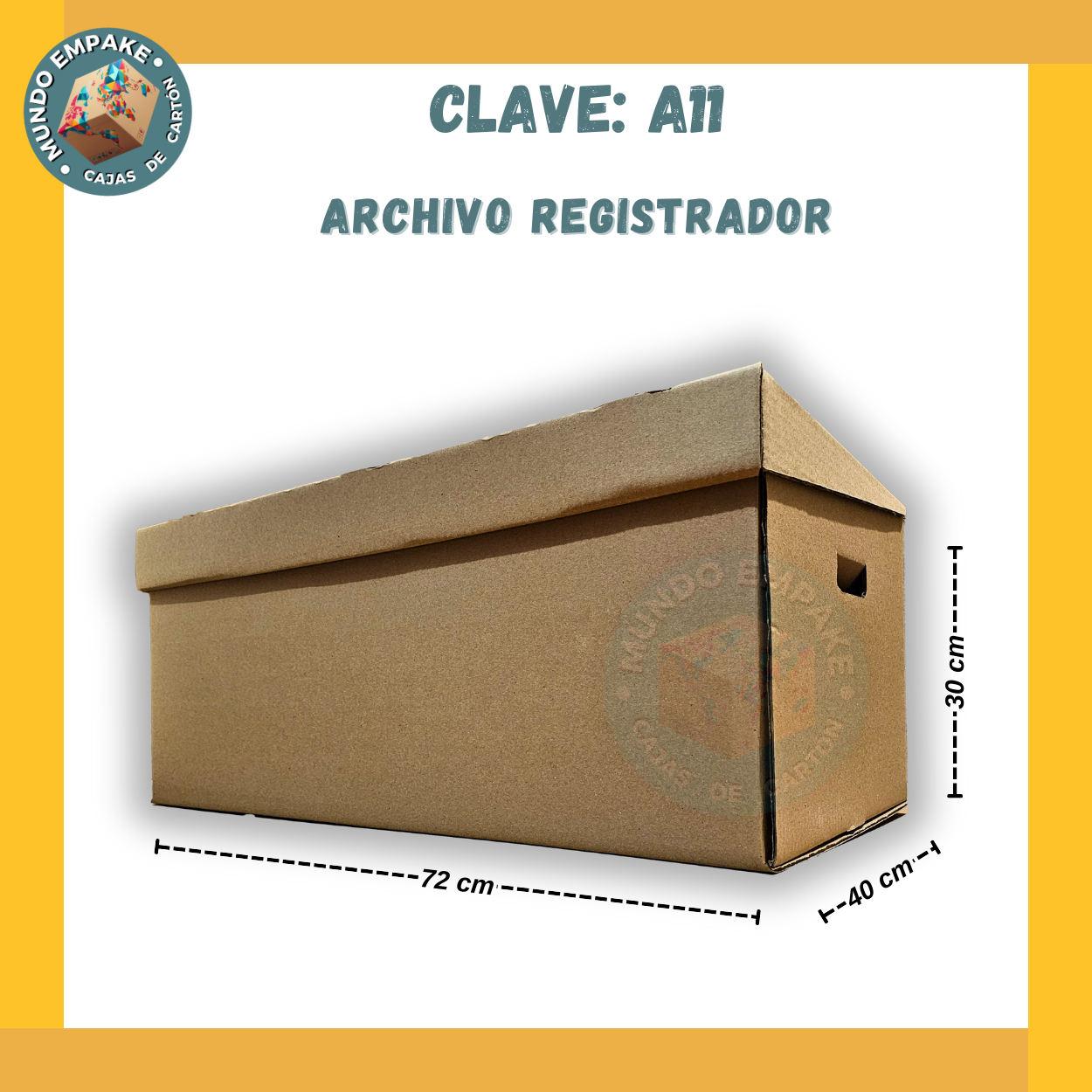 Caja para Archivo Tamaño Registrador